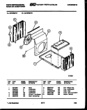 UNIT PARTS Diagram and Parts List for AK107M1V1  Frigidaire Air Conditioner