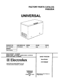 COVER Diagram and Parts List for CFC13M5AW3  Uni Freezer