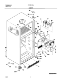 CABINET Diagram and Parts List for FRT15HB3AW2  Frigidaire Refrigerator