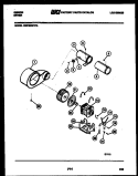 MOTOR AND BLOWER PARTS Diagram and Parts List for DE27S6WVFA  Gibson Dryer