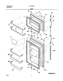DOOR Diagram and Parts List for GLHT180SAQ2  Frigidaire Refrigerator