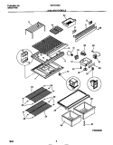 SHELVES / CONTROLS Diagram and Parts List for WRT21BGAD3  Frigidaire Refrigerator