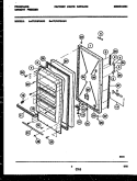 DOOR PARTS Diagram and Parts List for FFU16F6AL4  Frigidaire Freezer
