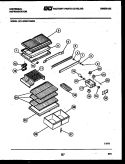 SHELVES AND SUPPORTS Diagram and Parts List for GTL175WY3  Uni Refrigerator
