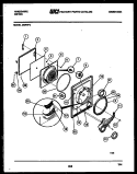 DOOR PARTS Diagram and Parts List for DGFW2  Frigidaire Dryer