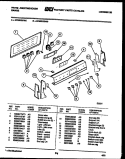 CONTROL PANEL Diagram and Parts List for KF520GDH6  Frigidaire Range