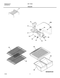 SHELVES Diagram and Parts List for GRT17B3BW2  Gibson Refrigerator
