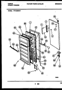 DOOR PARTS Diagram and Parts List for TFU12M4AW1  Tappan Freezer