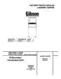 COVER Diagram and Parts List for GES831AS1  Gibson Washer Dryer Combo
