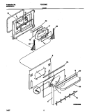DOOR Diagram and Parts List for FES300BEBC  Frigidaire Range