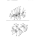 BLOWER & HEATER HOUSING COMPONENTS Diagram and Parts List for DEA500A0T  Kelvinator Dryer