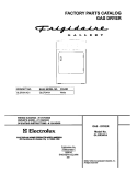 COVER Diagram and Parts List for GLGR341AS1  Frigidaire Dryer