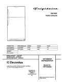 COVER Diagram and Parts List for FRT18GS6AQ0  Frigidaire Refrigerator
