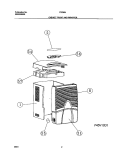 CABINET FRONT AND WRAPPER Diagram and Parts List for FDD60J4  Frigidaire Dehumidifier