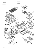 SHELVES Diagram and Parts List for FRT21RRJD0  Frigidaire Refrigerator