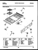 COOKTOP PARTS Diagram and Parts List for 30-2262-23-01  Tappan Range