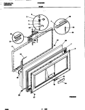 DOOR Diagram and Parts List for F81M185BW1  Frigidaire Freezer