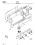 BACKGUARD Diagram and Parts List for TGF332BCDB  Tappan Range
