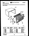 CABINET PARTS Diagram and Parts List for AM12C5EWA  Gibson Air Conditioner