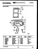 CABINET AND INSTALLATION PARTS Diagram and Parts List for AS18EN2K1  Frigidaire Air Conditioner
