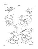 SHELVES Diagram and Parts List for PLHT189CSB2  Frigidaire Refrigerator