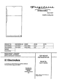 COVER Diagram and Parts List for GLRT184RAQ4  Frigidaire Refrigerator