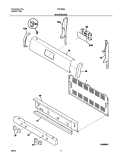 BACKGUARD Diagram and Parts List for TGF336AUD  Tappan Range