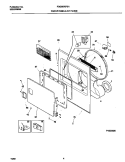 P16D0020 FRNT PNL, DOOR Diagram and Parts List for FDG8976FS1  Frigidaire Dryer