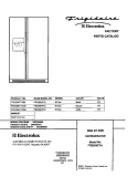 COVER Diagram and Parts List for FRS26KF7AB6  Frigidaire Refrigerator