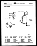 COMPRESSOR PARTS Diagram and Parts List for AL05A2RWG  Gibson Air Conditioner