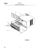 CABINET FRONT AND WRAPPER Diagram and Parts List for GAS183K2A2  Gibson Air Conditioner
