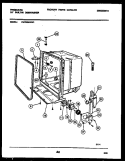 TUB AND FRAME PARTS Diagram and Parts List for DW7600AWW1  Frigidaire Dishwasher