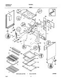 BODY Diagram and Parts List for FGFB66ASB  Frigidaire Range