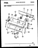 CONSOLE AND CONTROL PARTS Diagram and Parts List for FWX433RBS0  Frigidaire Washer