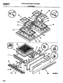 TOP / DRAWER Diagram and Parts List for WGF325BADA  Frigidaire Range