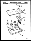 COOKTOP PARTS Diagram and Parts List for RB136CDB0  Frigidaire Cooktop