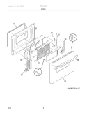 DOOR Diagram and Parts List for FES300ASE  Frigidaire Range