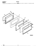 DOOR Diagram and Parts List for TEF350SCDC  Tappan Range
