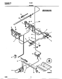 BURNER Diagram and Parts List for 72-3651-00-08  Tappan Range