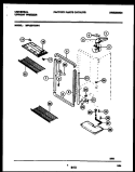 CABINET PARTS Diagram and Parts List for MFU20F3BW1  Frigidaire Freezer