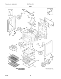 BODY Diagram and Parts List for BGGF3041KFA  Frigidaire Range