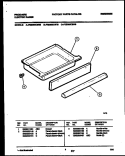 DRAWER PARTS Diagram and Parts List for FES355CBBB  Frigidaire Range
