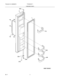 FREEZER DOOR Diagram and Parts List for FGUS2645LF1  Frigidaire Refrigerator