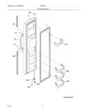FREEZER DOOR Diagram and Parts List for CRSE264JQ2  Frigidaire Refrigerator