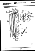 FREEZER DOOR PARTS Diagram and Parts List for RS229MCD0  Frigidaire Refrigerator