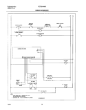 WIRING SCHEMATIC Diagram and Parts List for FEF361AWB  Frigidaire Range