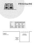 COVER Diagram and Parts List for FGGC3065KBB  Frigidaire Cooktop
