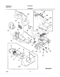 CONTROLS Diagram and Parts List for GLHS264ZAW3  Frigidaire Refrigerator