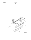 FRAME Diagram and Parts List for FDB345LBS0  Frigidaire Dishwasher