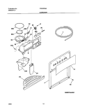 DISPENSER Diagram and Parts List for FRS23W3AW2  Frigidaire Refrigerator